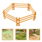  60 PCS Toy Fence Horse Stable Decoration Fairy Gardens Accessories