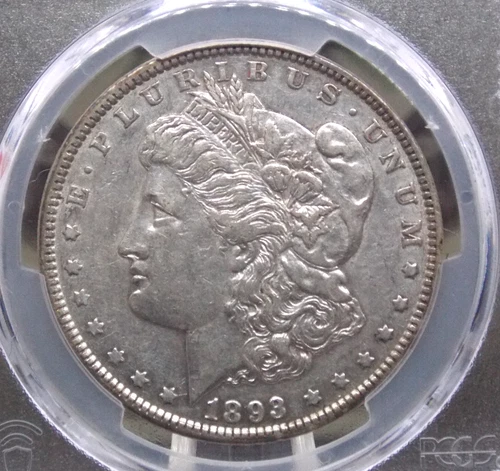1893 "P" Morgan SILVER Dollar $1 PCGS XF45 #816 Extra Fine ECC&C, Inc.