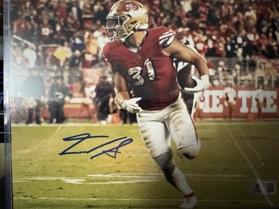 Isaac Guerendo  49ers Autographed Photo Beckett Witness Authenticated NFL