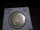 1942 WD - Canada - Silver 50 cent - Canadian half dollar