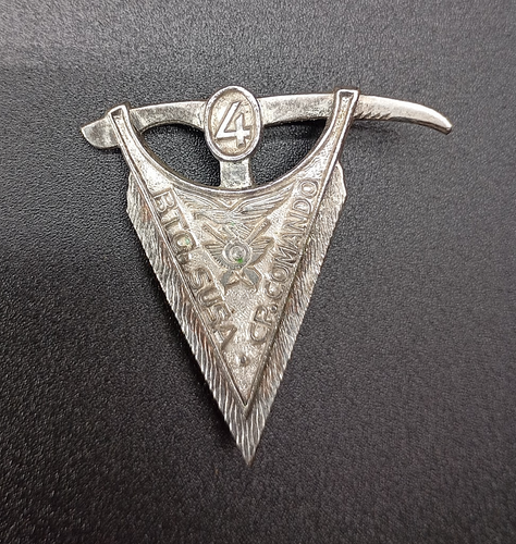 DISTINTIVO ALPINI 4° BATTAGLIONE SUSA COMPAGNIA COMANDO ALPINO - Foto 2 di 3