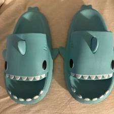 Shark Shoe Slides Unisex 38/39 Blue