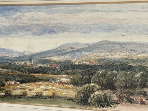 Antique David Cox English Watercolor Unsigned England Landscape Framed - Picture 4 of 14