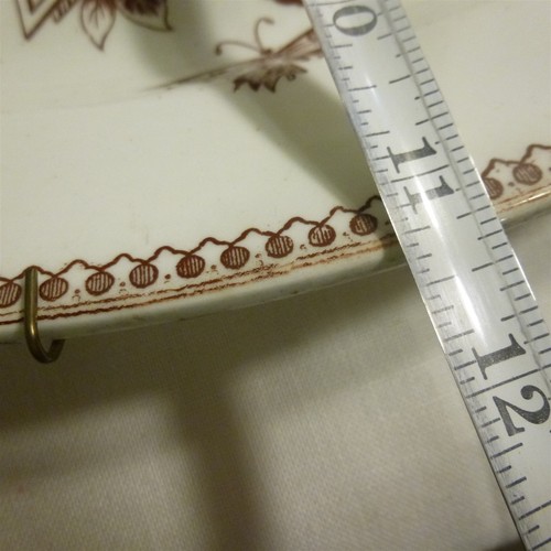 Plato de transferencia de chinoiserie T. Elsmore & Son INGLATERRA 15" x 11 1/4" - EVC - Imagen 9 de 9