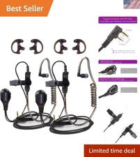 Versatile 2 Pcs Acoustic Earpiece Set for Security & Business Communication