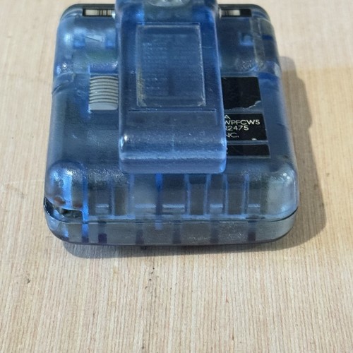 Vintage Motorola Pager Beeper Clear Blue See-Through Working w/Clip Read Info!! - Zdjęcie 10 z 13