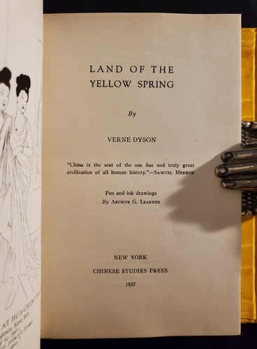 VERNE DYSON / Land of the Yellow Spring 1st Edition 1937 mit MAGNETIC COVER! - Bild 7 von 13