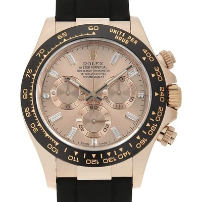Rolex Cosmograph Daytona 8P Baguette Diamonds 3P Diamonds 116515LNA rosa Ran... - Imagen 1 de 4