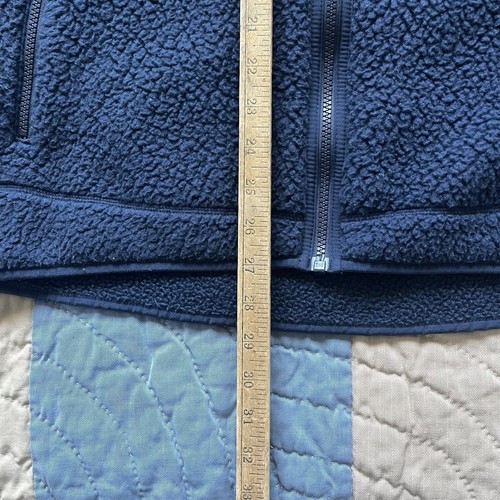 Patagonia retro deep pile fleece navy/blue size L outdoors camping hiking jacket - Picture 4 of 6