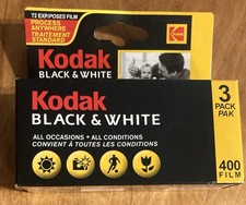 KODAK BLACK WHITE 3 PACK 400 FILM EXP 01/2007