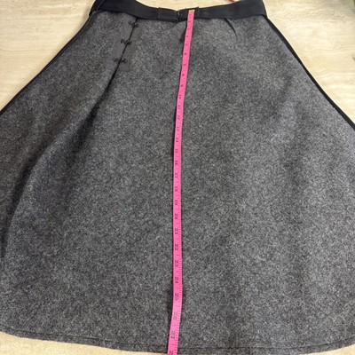 Prada Grey Wool Skirt Size 40 | eBay