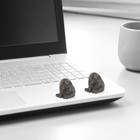  2 Pcs Garden Landscape Elephant Decoration Mini Resin Animal Ornament