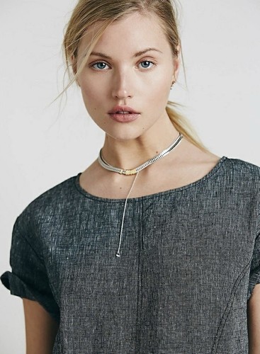 Free People Linen Dress XS Gray Shift Pockets Coastal Resort Vacation Beach Boho - Picture 3 of 18