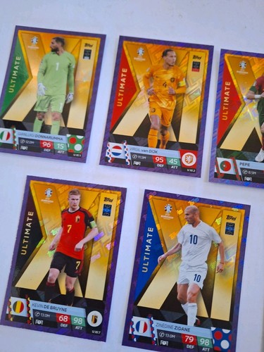 Euro 2024 GERMANY Match Attax TOPPS 11 Ultimate XL PURPLE SAPPHIRE - Picture 3 of 6