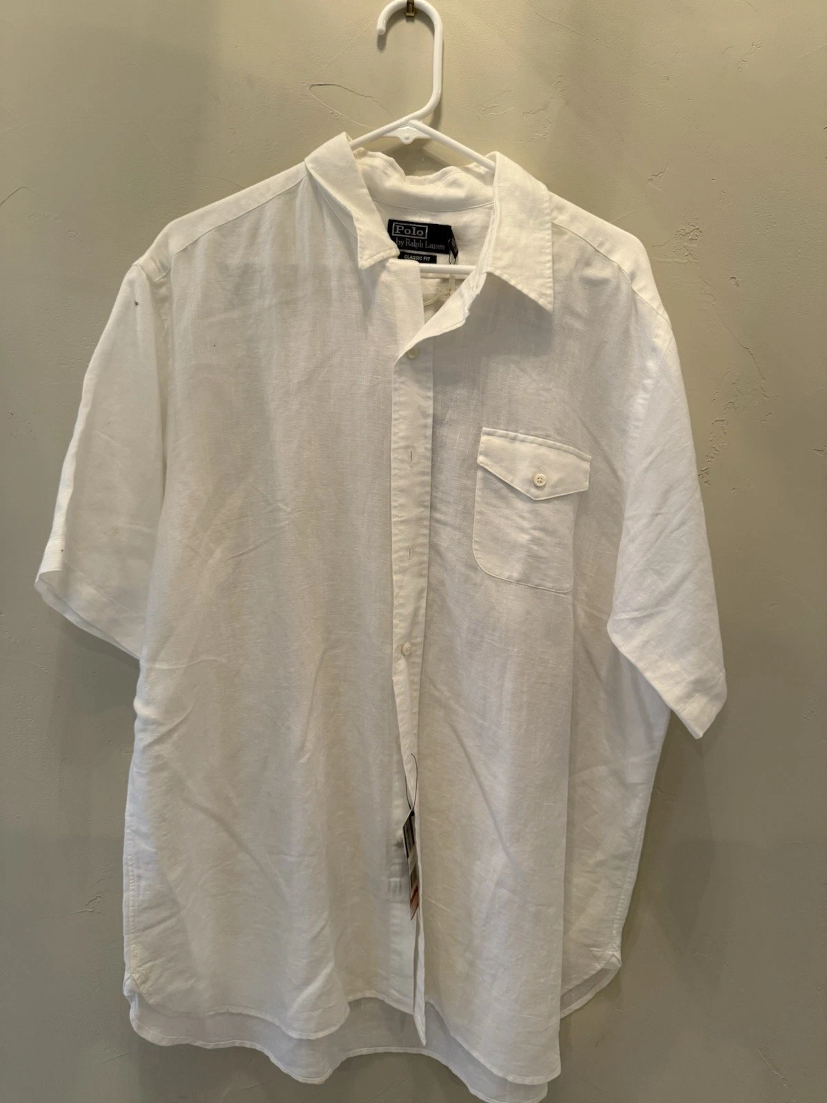 NWT Polo Ralph Lauren White Linen Shirt Size XL
Opens in a new window or tab