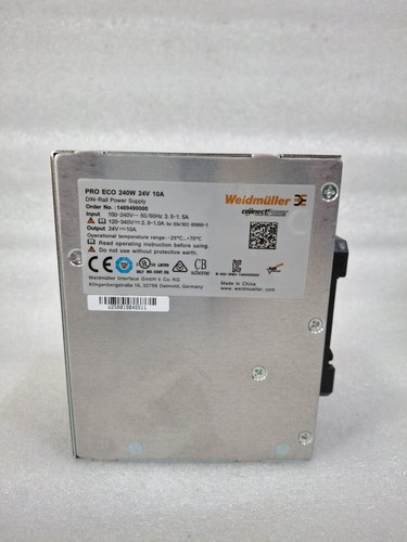 Alimentatore Weidmuller PRO ECO 240W 24V 10A 1469490000 FedEx DHL Express - Foto 4 di 6