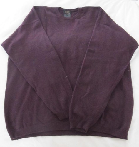 C Reid Man's Sweater Sz L 100% Cashmere Plum Color - Picture 4 of 5