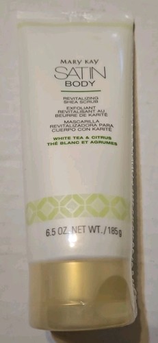 MARY KAY SATIN BODY WHITE TEA AND CITRUS Revitalizing Shea Scrub NEW SEALED - Picture 1 of 4