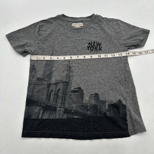 Zara Boys Collection T-shirt Youth Boy Size 8 Gray Graphic Print Logo..#24597 - Picture 6 of 9