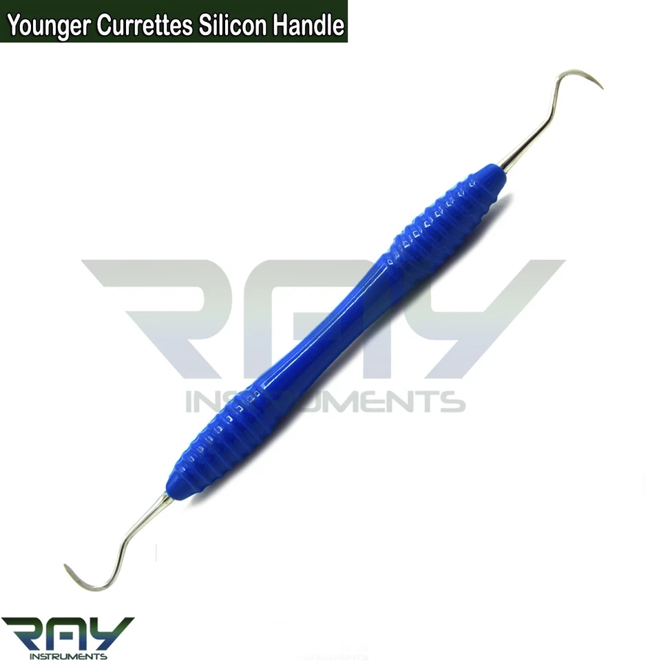 Стоматологические молодые хорошие кюретки 7/8 силиконовая ручка пародонтальный двухсторонний скалер - Изображение 3 из 4