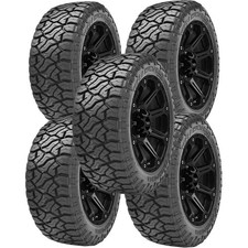 (QTY 5) 35x12.50R20LT Venom Power Terra Hunter R/T+ 121Q LRE Black Wall Tires