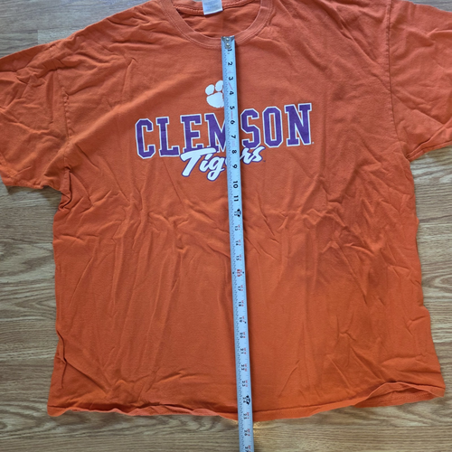 T-shirt vintage Clemson Tigers - adulto 2XL - arancione college sport - Foto 4 di 6