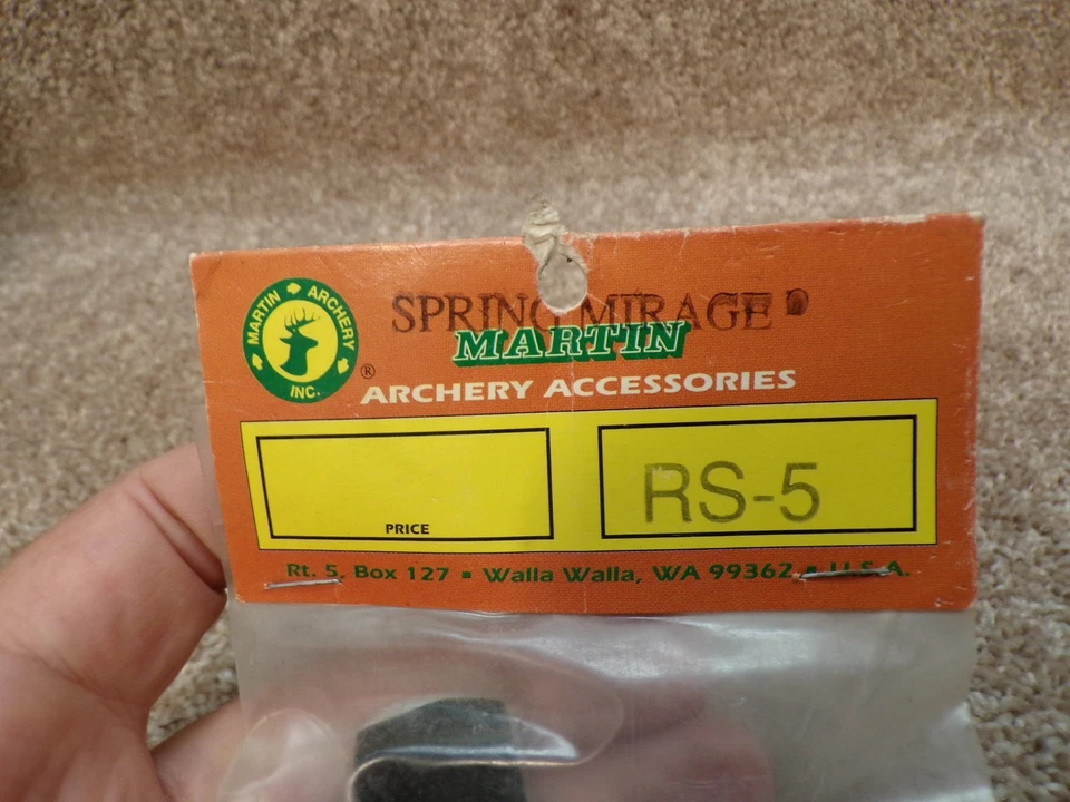 Vintage Martin Archery RS-5 Release Wrist Strap, Springmarage Camo NOS - Image 3 of 4