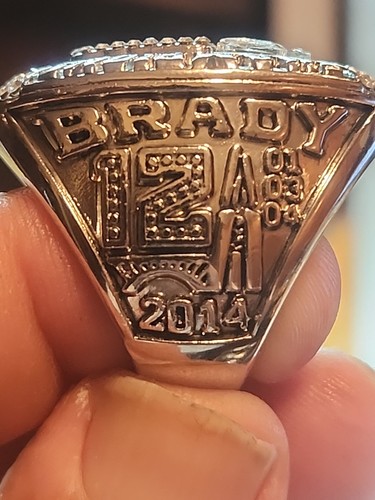 PRESTINE TOM BRADY RÉPLICA SUPERBOWL ANILLO CONJUNTO DE 6 VARÍAN RARO PRÁCTICAMENTE NUEVO LK - Imagen 11 de 22
