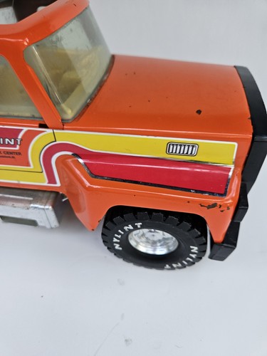 Vintage Nylint Big Pumpkin Tow Truck Pressed Steel Metal Toy Wrecker Vehicle - Picture 10 of 15