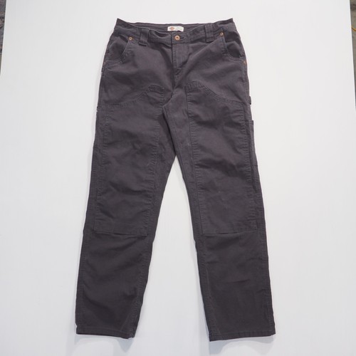 Dickies Womens Carpenter Pants Black 10 Double Knee Canvas Work Utility Paint - Picture 13 of 13