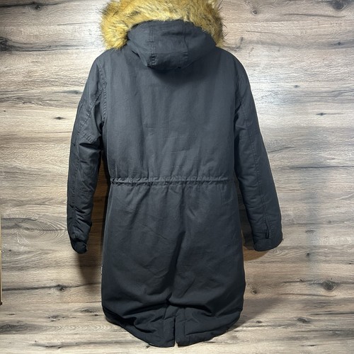 Chaqueta parka para mujer Gobi Heat 5 zonas negra pequeña cremallera botón capucha sin batería - Imagen 4 de 13