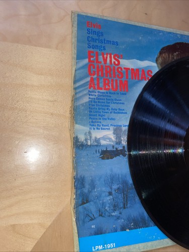 Elvis Presley Christmas Album Vinyl Record RCA Victor LPM-1951 Vintage Mono - Picture 5 of 6