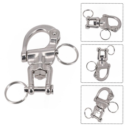 316 Stainless-Steel,Jaw Swivel Snap Shackle Fit For Sailboat Spinnaker Halyard - Picture 2 of 24