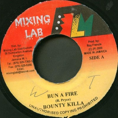 Bounty Killer / Zally - Bun A Fire / Stop Talk (7'')