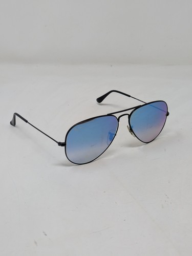 Ray Ban RB3025 002 4O Black Aviator Blue Flash 58 mm Unisex Sunglasses