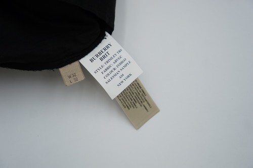 Men Burberry Brit Chino Pants Trousers Navy Blue Indigo Size W32 L32 - Picture 8 of 10