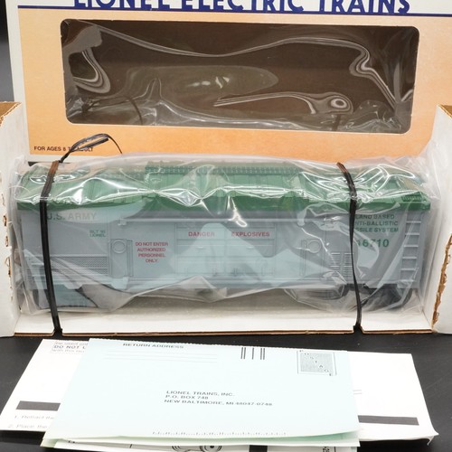 Lionel 6-16710 O Gauge Operating U.S. Army Missile Car #16710 NEW!! - Picture 4 of 4
