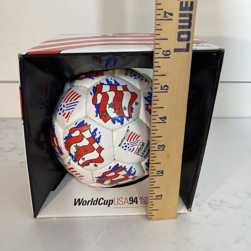 World Cup USA 94 Mini Soccer Ball Officially Licensed Vintage 1994 NEW With Box - Picture 10 of 12