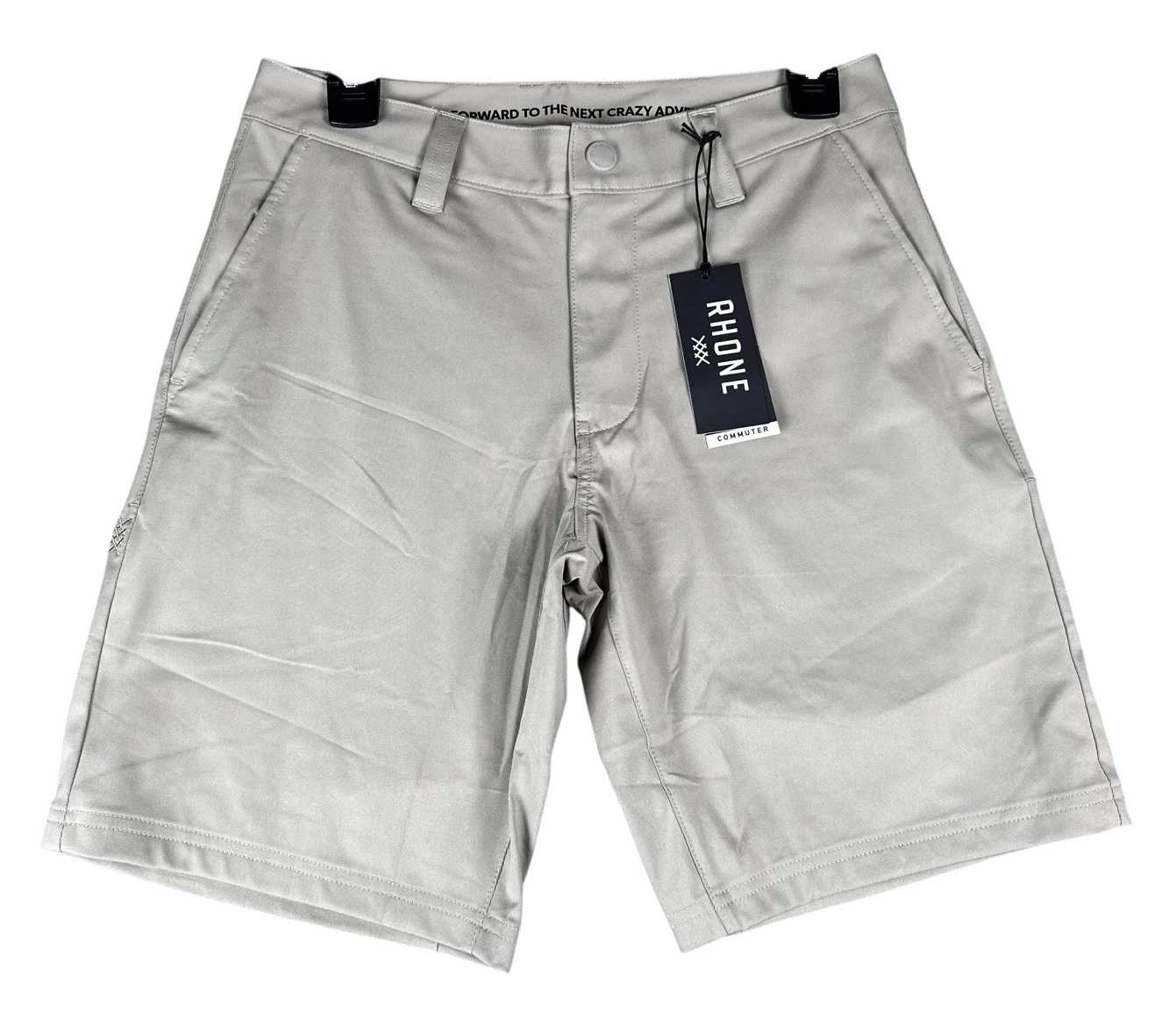 NEW Rhone Mens Commuter 9" Stretch Performance Golf Chino Shorts Green Size 28