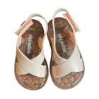Mini Melissa Pink Glitter Sandals Shoes Size 6 Toddler Baby Girl Euc