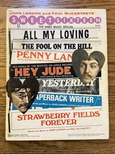 BEATLES Memorabilia Sweet Sixteen The Sheet Music Special USA 1965 Good Copy