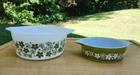 VTG Pyrex - Spring Blossom Crazy Daisy #471 & #474 Set of 2 Casserole Dishes