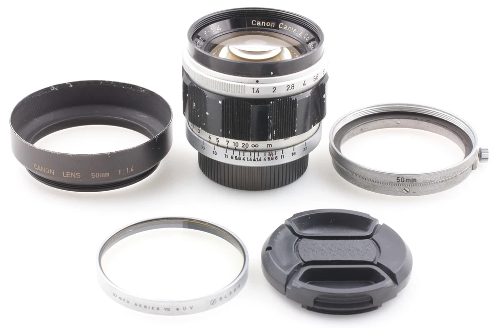 [MINT w/Hood Filter] Canon 50mm f/1.4 Lens LTM L39 Leica Screw Mount From JAPAN - Image 3 of 4