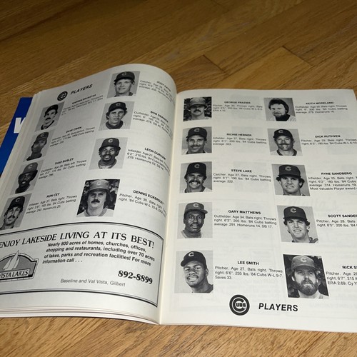 27. März 1985 CHICAGO CUBS SPRING TRAINING Scorecard MEDIENPAKETE vs. GIANTS - Bild 6 von 14