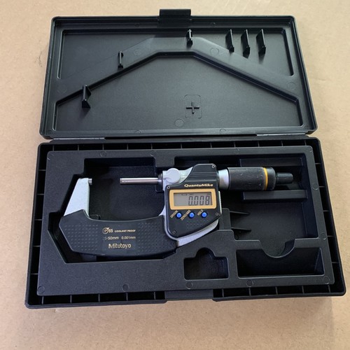 Mitutoyo Caliper Micrometer 25-50mm 0.001mm IP65 Coolant Proof 293-141-30 - Picture 12 of 12