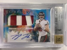Kyle Trask Rookie Patch Auto Graded 10 and # to 25 Origins