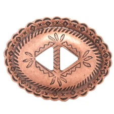 Thunderbird Slotted Steel Concho Antique Copper 2-1/4" 10 Pack 7542-10