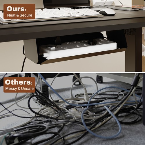 Höhenverstellbarer Stehpult mit Kabelmanagement und Haken - Bild 31 von 70