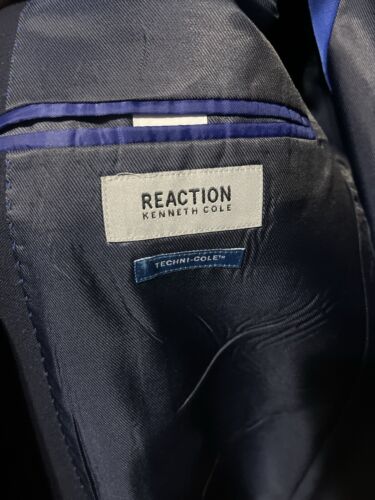 Kenneth Cole Reaction Stretch Techni-Cole Navy Sport Coat - Picture 3 of 5