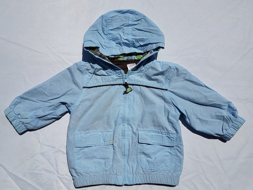 Gymboree Boys Plaid for Spring Coat Size 12-24 Months 18 Blue Turtle Jacket - Picture 1 of 8